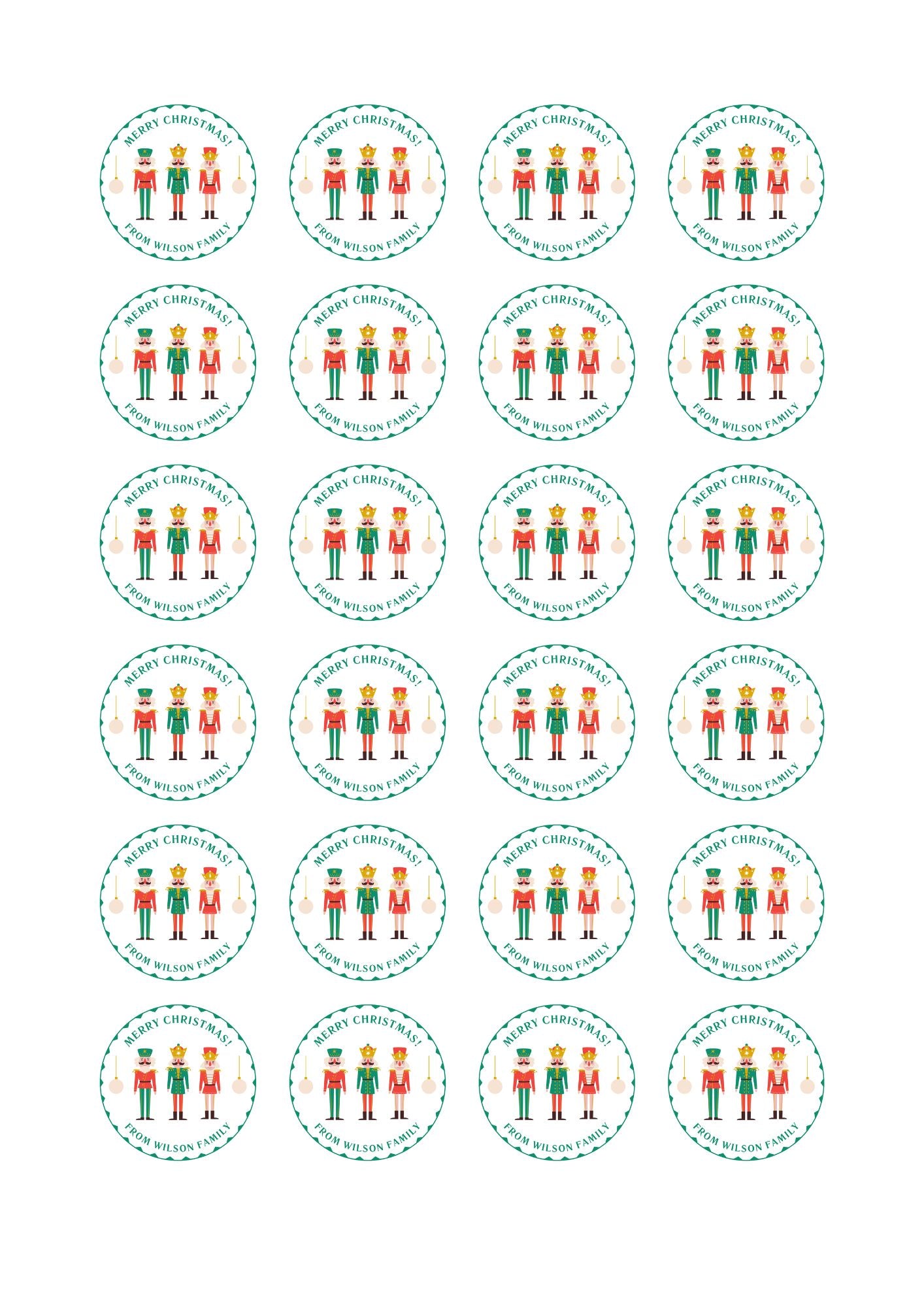 Custom Nutcracker stickers