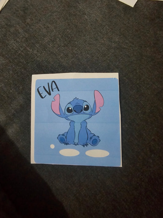 Stitch characters tonie decal