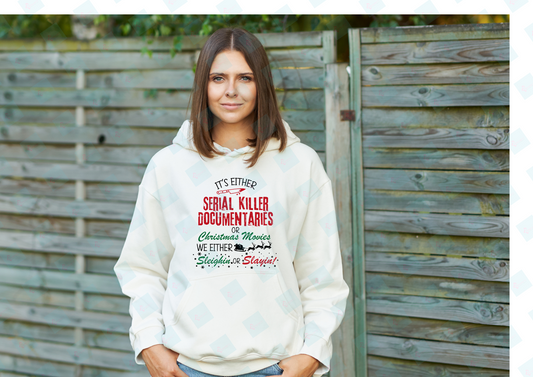 Serial killer christmas movies hoodie