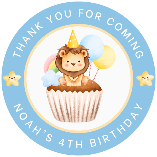 24 Thank you for coming - Lion stickers