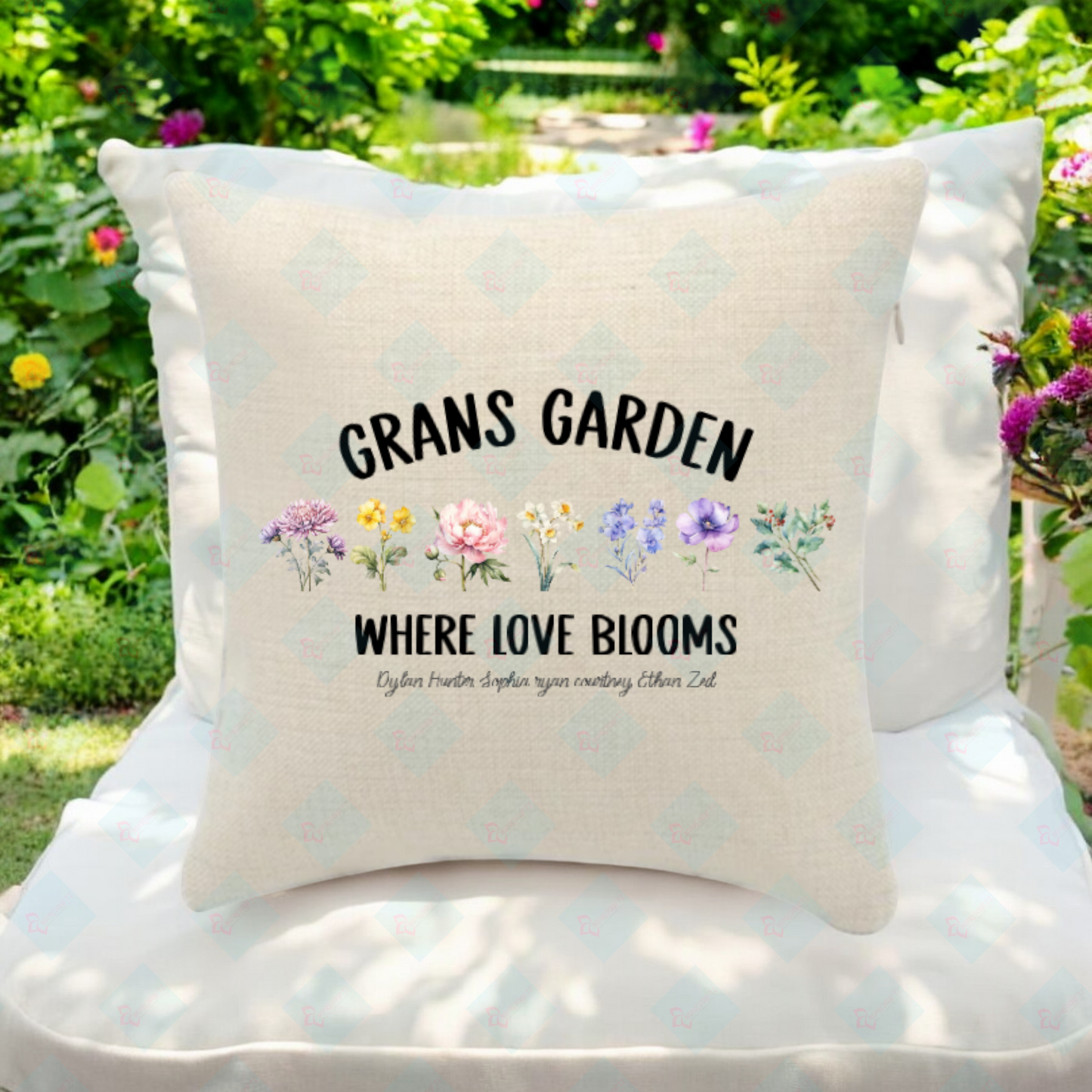 Birthmonth Garden cushion