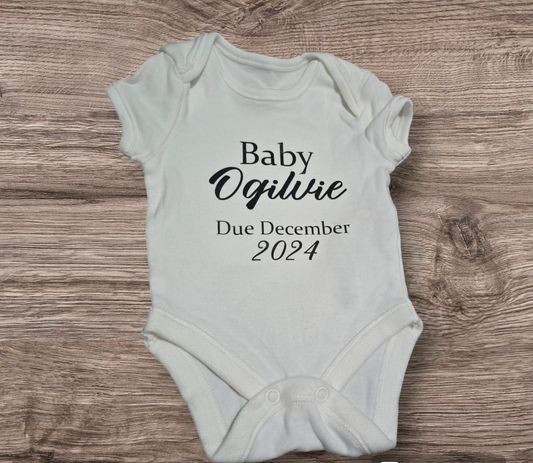 Baby Announcement vests