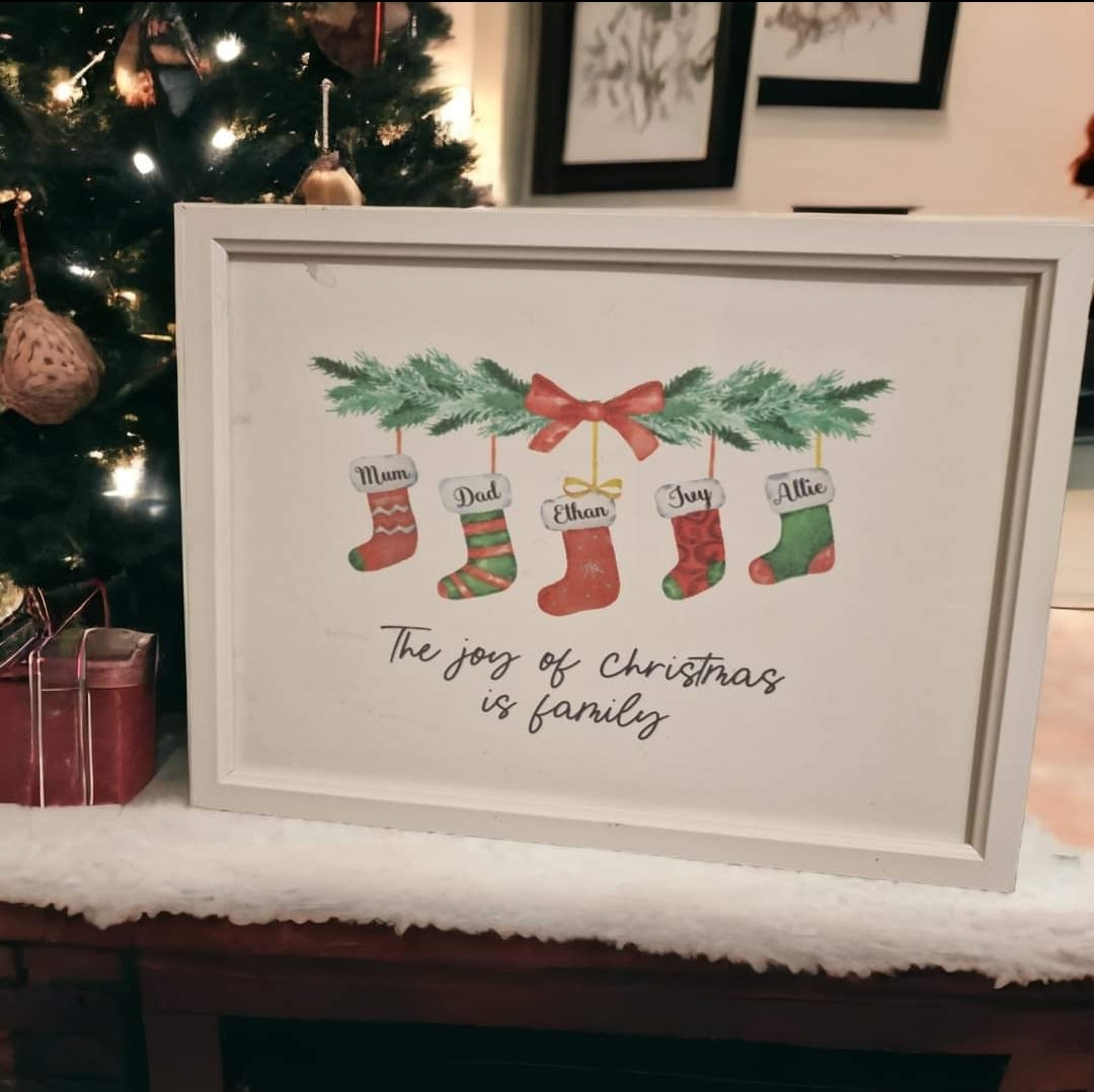 Family Stocking print